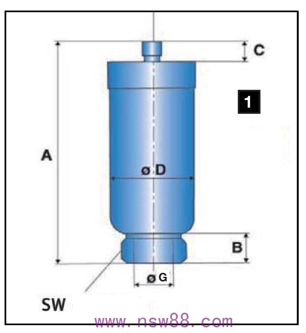 低压囊师蓄能器ELG及OLG系列20及50BAR